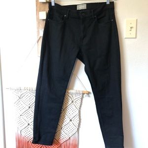 Everlane Black Dark Wash Ankle Skinny Jeans